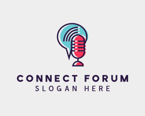 Forum - Podcast Talk Radio logo design