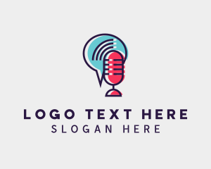 Discussion - Podcast Talk Radio logo design