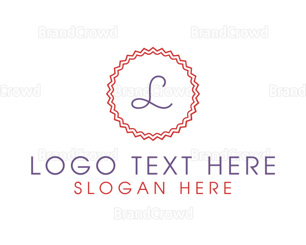 Cute Confectionery Stamp Logo