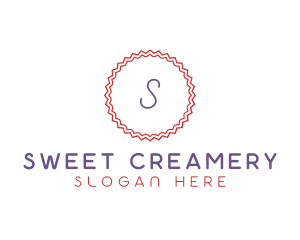 Cute Confectionery Stamp logo design