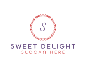 Cute Confectionery Stamp logo design