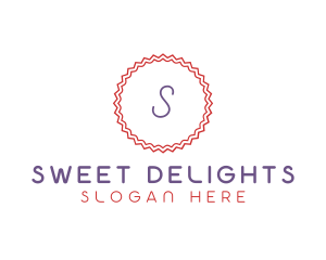 Cute Confectionery Stamp logo design