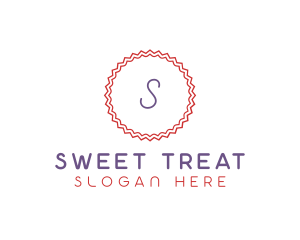 Cute Confectionery Stamp logo design