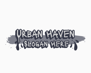 Urban Paint Splatter logo design