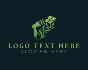 Hose - Flower Gardening Hose logo design