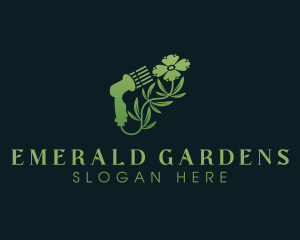 Flower Gardening Hose  logo design