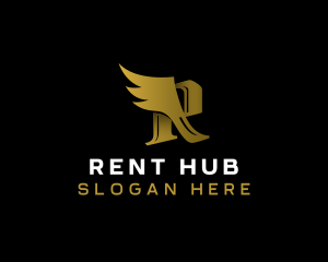 Premium Luxury Wing  logo design