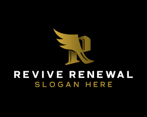 Premium Luxury Wing  logo design