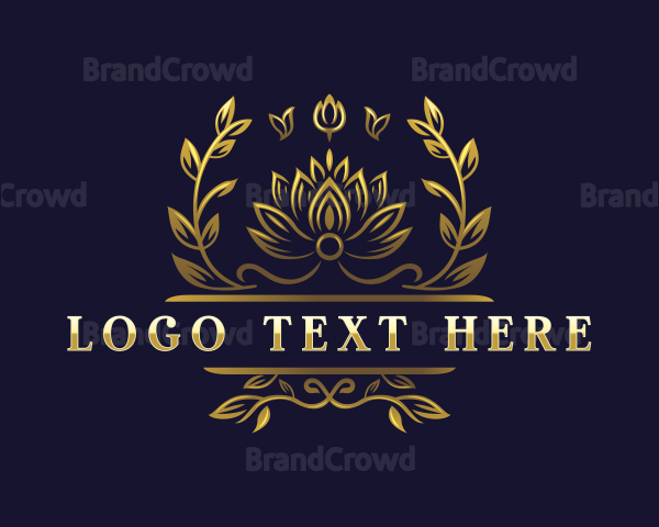 Lotus Luxury Wreath Logo