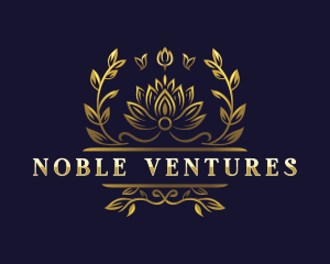 Lotus Luxury Wreath logo design