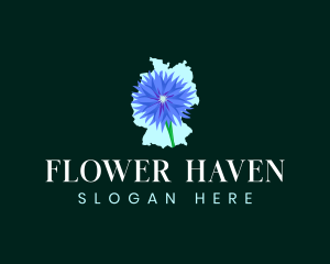 Germany Botanical Flower logo design