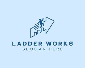 Ladder - Analytics Chart Financing logo design