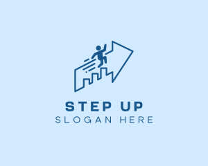 Stairs - Analytics Chart Financing logo design