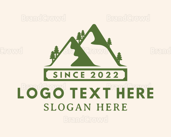 Mountain Forest Trekking Logo