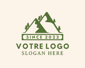 Camping - Mountain Forest Trekking logo design