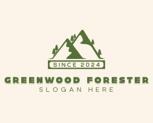 Mountain Forest Trekking  logo design