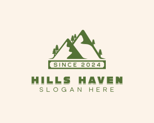 Mountain Forest Trekking  logo design