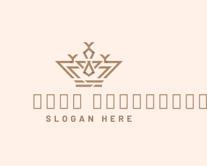 Expensive Geometric Crown Logo