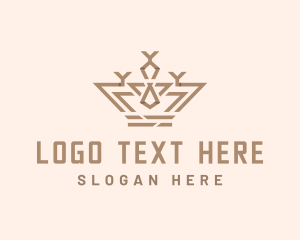 Expensive Geometric Crown Logo