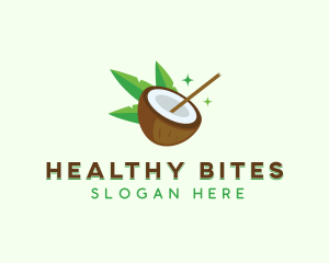 Organic Coconut Juice logo design