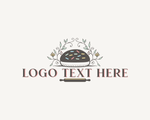 Rolling Pin - Sweet Pastry Cookie logo design