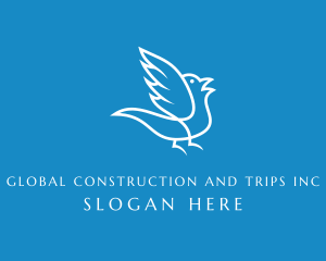 Nature Conservation - Flying Pigeon Wing logo design