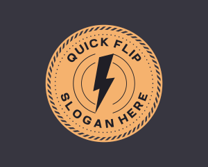 Electrical Thunder Bolt logo design