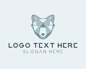 Head - Geometric Cub Bear logo design