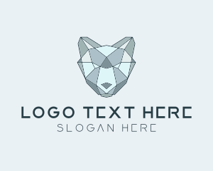 Pet Food - Geometric Cub Bear logo design