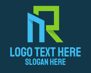 Monogram - N & R Monogram logo design