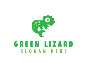 Chameleon Lizard Repair logo design