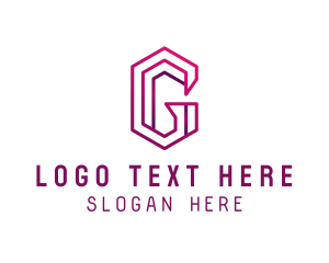 Hexagonal - Cyber Tech Programmer logo design