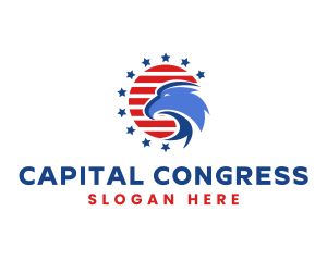 Congress - America Eagle Bird logo design