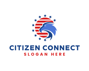 Citizenship - America Eagle Bird logo design