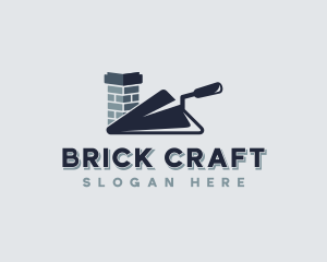 Brickwork - Builder Mason Trowel logo design