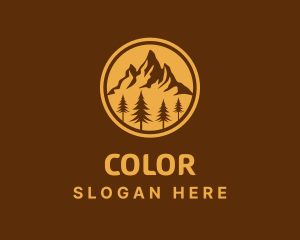 Hiking - Rocky Mountain Peak logo design