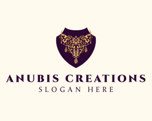 Luxury Necklace Jewelry logo design