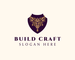 Luxury Necklace Jewelry logo design