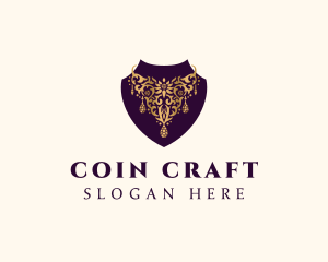 Luxury Necklace Jewelry logo design