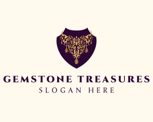 Luxury Necklace Jewelry logo design