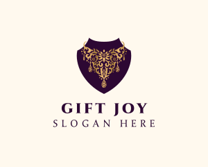 Luxury Necklace Jewelry logo design