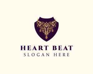 Luxury Necklace Jewelry logo design