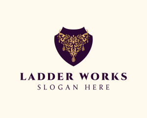 Luxury Necklace Jewelry logo design