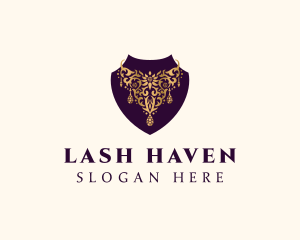 Luxury Necklace Jewelry logo design