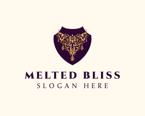 Luxury Necklace Jewelry logo design