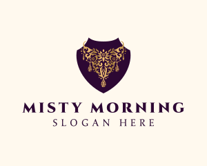 Luxury Necklace Jewelry logo design