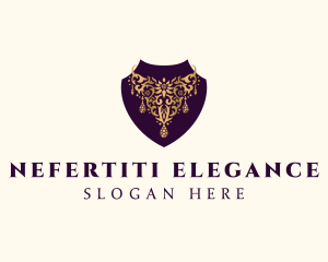 Luxury Necklace Jewelry logo design