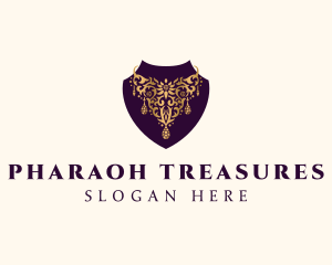 Luxury Necklace Jewelry logo design