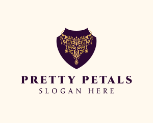 Luxury Necklace Jewelry logo design