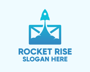 Launch - Mail Rocket Launch logo design